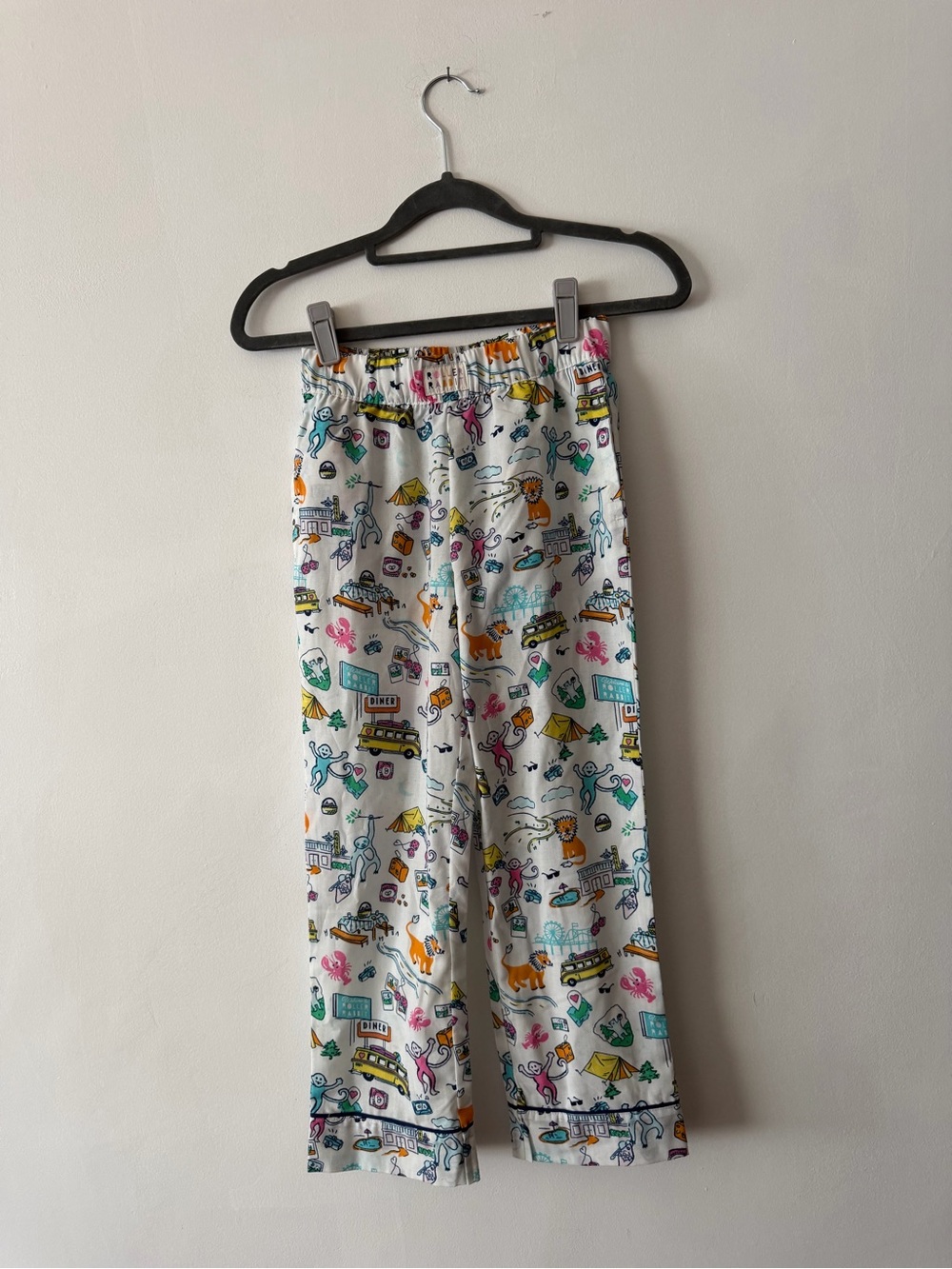 Roller Rabbit x Target Kids Pajama Pants with Roadtrip Cartoon Motif S 6/7 NWT